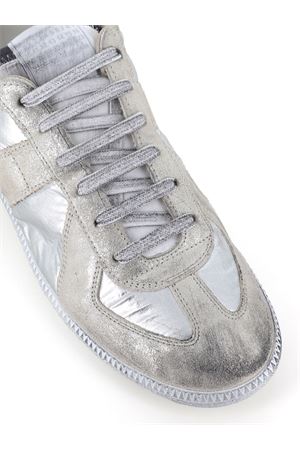 Silver leather sneakers MAISON MARGIELA | S97WS0083P7451HB123